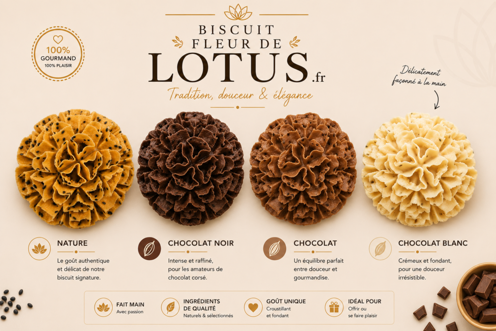 biscuit fleur de lotus gout